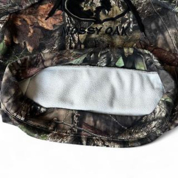Mossy Oak Medium Camo Pullover Hoodie Camouflage Hunting Sweatshirt - Picture 5 of 8